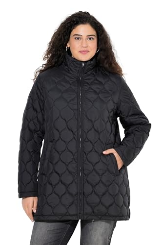 Ulla Popken Damen große Größen Übergrößen Plus Size HYPRAR Steppjacke, wasserabweisend, Stehkragen