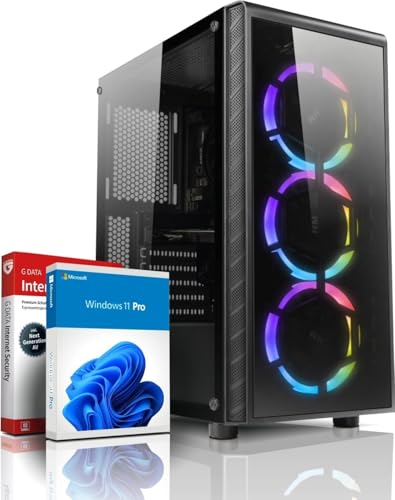shinobee Gaming PC AMD Ryzen 7 5700G 16 Threads 4.60GHz • 32 GB 3200 MHz DDR4 • 1000GB SSD • AMD Radeon Graphics • Windows 11 • WLAN • Gamer PC Computer Gaming - 7814