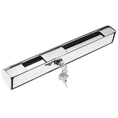 ANAJOY Marine Außenbordmotor Schloss mit 2 Schlüssel, Außenbordmotor Edelstahl Diebstahlsicherung Schloss passend für Yacht/Boot/Schnellboot/Fischerboot/Außenbordmotoren (Silber)