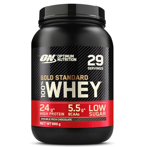 Optimum Nutrition Gold Standard 100% Whey, Proteinpulver, Geschmack Double Rich Chocolate, 899g, 29 Portionen
