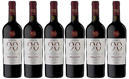 Novantaceppi Primitivo Puglia IGT Rotwein halbtrocken (6 x 0.75 l)