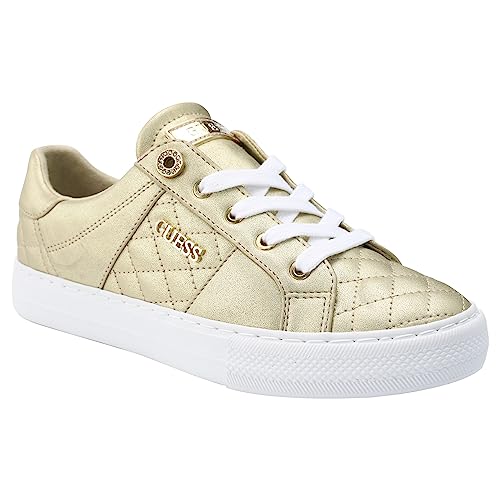 GUESS Damen Loven Sneaker, Gold 710, 42.5 EU