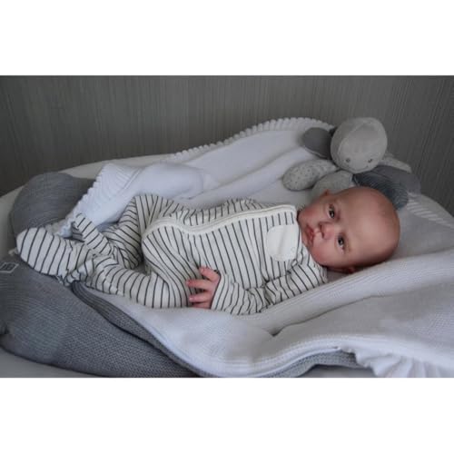 Lonian 24 Zoll 60cm Cute Soft Vinyl Realistic Doll Real Life Baby mit komplettem Zubehör zum Kuscheln, Spielen und Geben