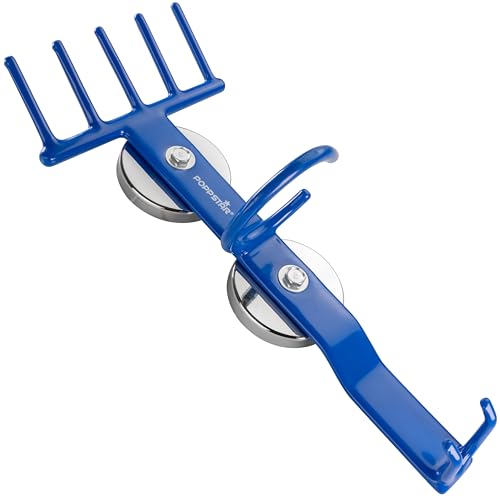 POPPSTAR magnetische Druckluftwerkzeug Halterung für Schlagschrauber und Nüsse, 400 x 175 x 120 mm, hält bis zu 15 kg, blau