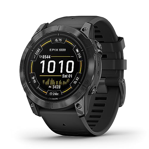 Garmin EPIX PRO 51mm – GPS-Multisport-Smartwatch mit brillantem 1,4“ AMOLED-Display und Touch-/Tastenbedienung. TOPO-Karten, 60 Sport-Apps, Music, Pay, bis zu 31 Tage Akkulaufzeit