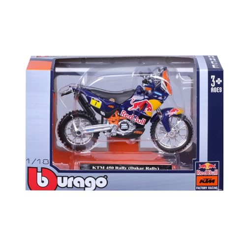 KTM 450 Rally [Bburago 51070] Factory Racing Team 1:18 Die Cast, Sortiert