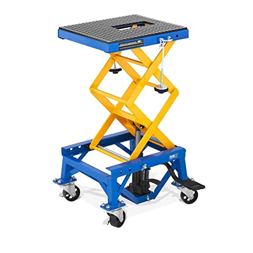 MSW MSW-MHB-150-PRO Scherenhebebühne mit Rollen 150 kg Fußpedal Höhe 35-87 cm