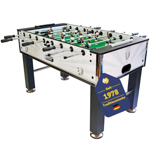 BEST SPORTING Premium Kickertisch Erwachsene mit großer 118x68 cm Spielfläche I Für spannende Duelle der richtige Tischfussballtisch I Robuster Tischkicker Profi in hochwertiger Ausführung
