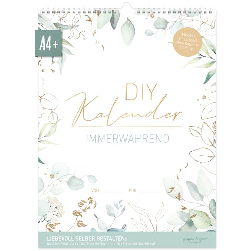 Häfft® Bastelkalender A4+ ohne Jahr, immerwährend 