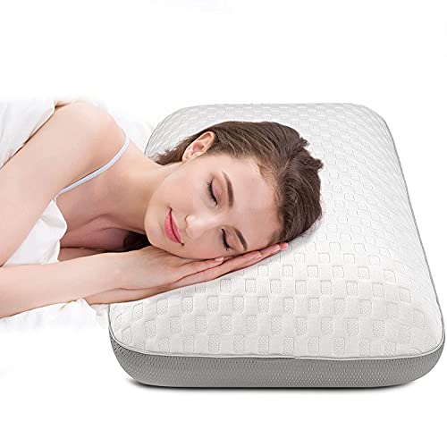 Fityou Memory Foam Kissen - Ergonomisches Nackenstützkissen für Seiten- und Rückenläufer, Kühlung + Bambusbezug, waschbar & atmungsaktiv (67,5x40x13cm)