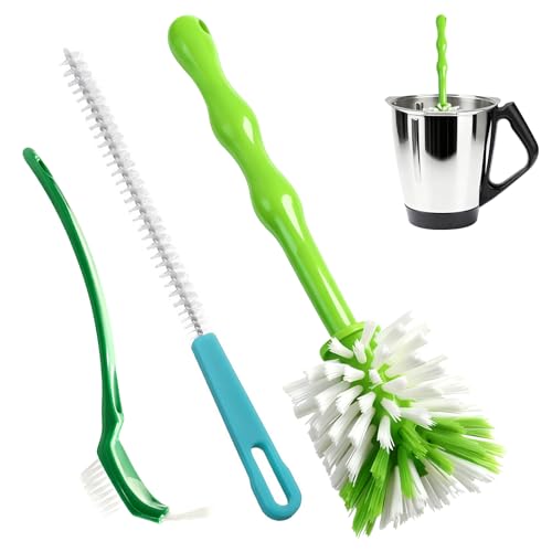 3er Reinigungsbürste Set für Thermomix TM7/TM6/TM5/TM31 & Monsieur Cuisine, Nylonborsten Spülbürste Reinigungsbürste für Thermomix Zubehör