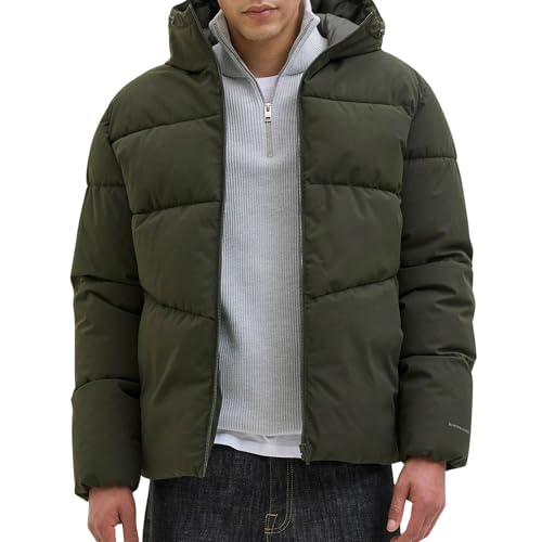 JACK & JONES Herren Jjglobal Puffer Jacket, Rosin, l