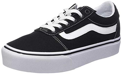 Vans Damen Ward Platform Sneaker Ward Platform Trainers, (CANVAS) BLACK/WHITE, 39 EU