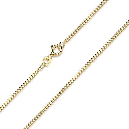 MATERIA by Matthias Wagner Panzerkette Herren Damen gold - 60cm Halskette Silber 925 Gelbgold vergoldet K88-60