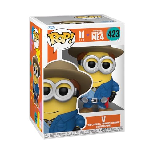 Funko Pop! Rocks: Minions X BTS - V - BTS + Minions - Vinyl-Sammelfigur - Geschenkidee - Offizielle Handelswaren - Spielzeug Für Kinder und Erwachsene - Movies, Music Fans - Modellfigur Für Sammler