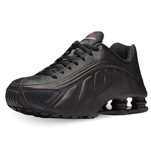 Nike Herren Shox R4 Sneaker, Mehrfarbig (Black/Max Orange 000), 39 EU