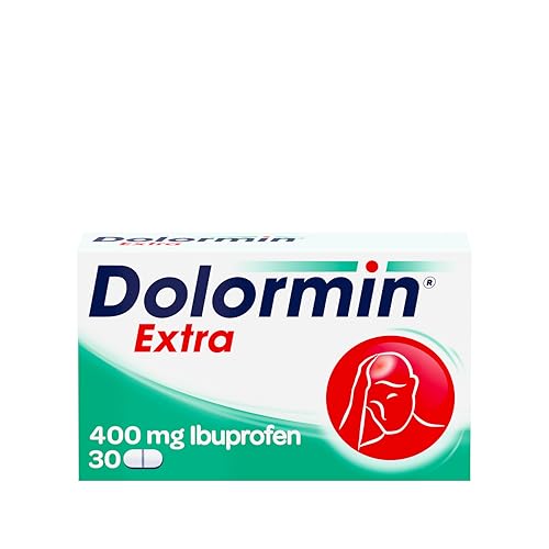 Dolormin® Extra – Schnelle Hilfe bei Schmerzen – wie Kopf-, Zahn- und Regelschmerzen – mit Ibuprofen-Lysin – 30 Stück