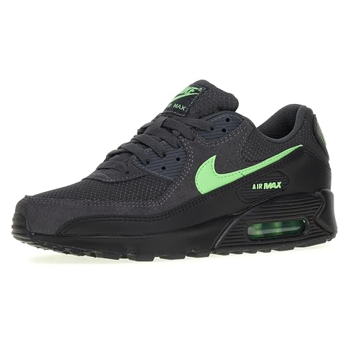 NIKE Herren Air Max 90 Sneaker, Anthracite Green Strike Black, 44 EU