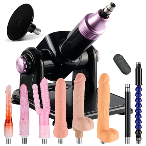 Sexmaschine für die Frau mit Automatischen Stößen - Für G-Punkt & Analstimulation - Kompatibel mit Saugnapf Dildos & 3XLR-Anschluss - Erwachsenen Sexspielzeug