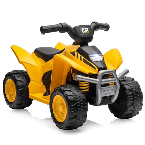 COSTWAY 6V Elektro Kinder Quad, Mini Elektroquad mit LED-Scheinwerfern,Musik,& Hupe, Kinderquad 2,8km/h, Elektroauto ATV für Kinder von 18–36 Monaten