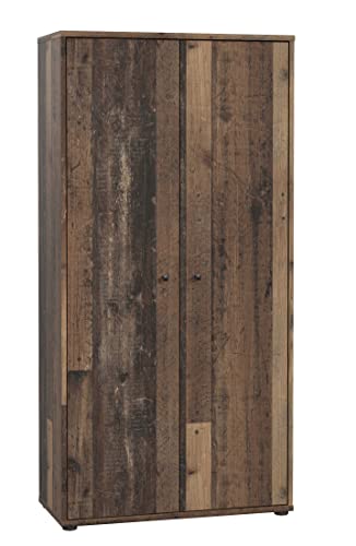 FORTE TEMPRA 2 Kommode mit 2 Türen, Holzwerkstoff, Old – Wood Vintage Dekor, (B x H x T) 73,7 x 149,5 x 34,8 cm