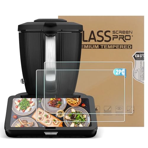 Sun3drucker Schutzfolie kompatibel mit Vorwerk Thermomix TM7, Displayschutz-Folie glasklare Displayschutzfolie für Thermomix TM7 Zubehör, Ultra-Dünn, Anti-Kratzer, 2 Stück