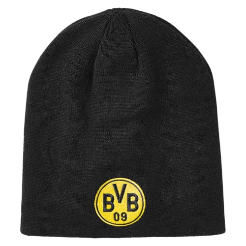 Borussia Dortmund BVB Beanie wendebar, gelb schwarz, Emblem, BVB09