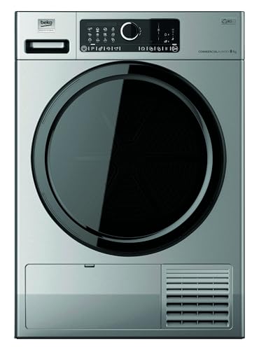 Beko Professional AWZ 8HPS/PRO BP Wärmepumpentrockner, Edelstahltrommel, Silberfarben, 8 kg Kapazität, 59,9 x 65,6 x 84,9 cm, 44 kg