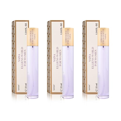 NAINA Damenparfüm Set Elliens World For Women 3x 33ml – Inspirierte Parfüm Damen – Parfümfläschchen Spray, Flakon Eau de Parfum – Einzigartiger Duft und Dufterlebnisse - Damendüfte Satz mit drei 33ml
