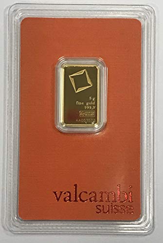 Valcambi Suisse 5g Goldbarren 999.9 Blister