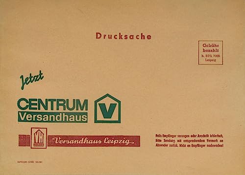 Drucksache Centrum Versandhaus Leipzig