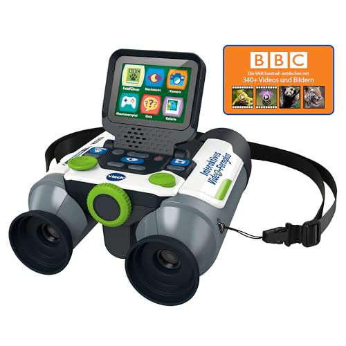 VTech Interaktives Video-Fernglas – Mit eingebauter Kamera, 10-facher Vergrößerung und beeindruckenden BBC-Inhalten – Für Entdecker:innen von 7 bis 99 Jahren - Deutsche Version