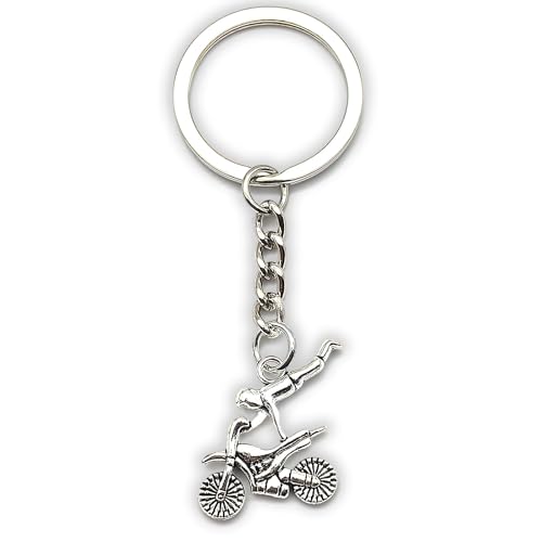 Zynara Motocross Schlüsselanhänger,Glücksbringer Für Motorradfans Geburtstag Jahrestag,Führerschein Geschenk für Männer Frauen