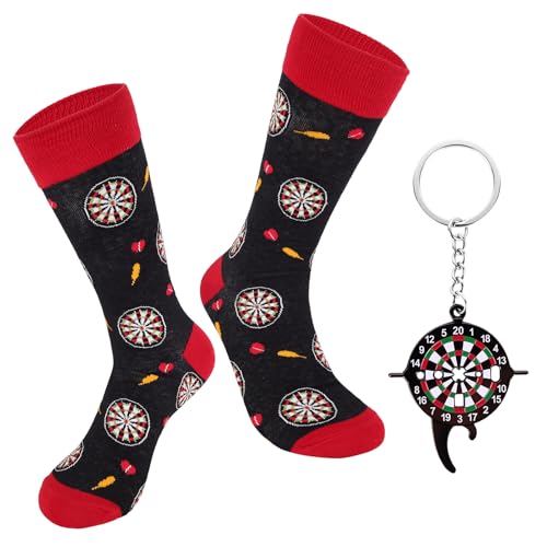 Kaempe Dart Geschenke für Männer, Darts Socken, Zubehör Gadgets Herren, Deko Personalisierte Geschenk für Dartspieler, Fanartikel Merch