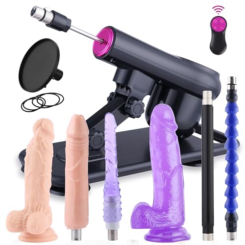 Fickmaschine mit Dildos, Sexmaschine für die Frau, Fickle Maschine für Frauen Männer, Sex Maschine mit 7 Aufsätzen, Dildo Maschine mit Kabelloser Fernbedienung, Love Machine, Sexspielzeug