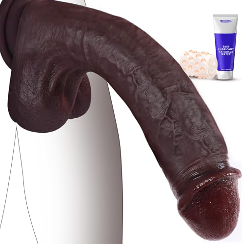 PRONFANS 27.5CM Realistischer Dildo Klassische Dildos Sex Spielzeug für die Frau Paare Solo Mit Starkem Saugnapf Sexspielzeug Analdildo Penis Dildos aus Weichem Silikon Sex Toy