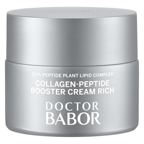 DOCTOR BABOR Collagen-Peptide Booster Cream | Feuchtigkeitsspendende Gesichtscreme für intensive Straffung | Anti-Falten Creme für sichtbar glatte Haut | Für Gesicht, Hals & Dekolleté | vegan| 50ml