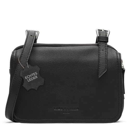 LIEBESKIND Berlin Damen-Umhängetasche „Mareike“ I Crossbody Bag aus Leder mit verstellbaren Schulterriemen I Schultertasche, großzügige Fächer mit Reißverschluss I Shoulder Bag