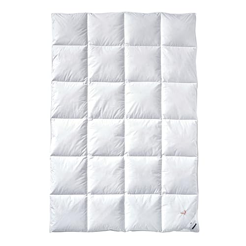 Billerbeck Daunendecke - E04 Gold Edition - Bettdecke für alle Jahreszeiten - 135 x 200 cm Decke mit echten Daunen - Wärmestufe Mittel