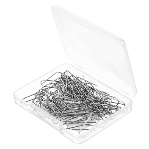 ABOOFAN 100 Stück Nichrom U haken Hochtemperaturbeständig Keramik Tonaufhänger für Schmuckherstellung DIY Basteln Glasornamente Zubehör