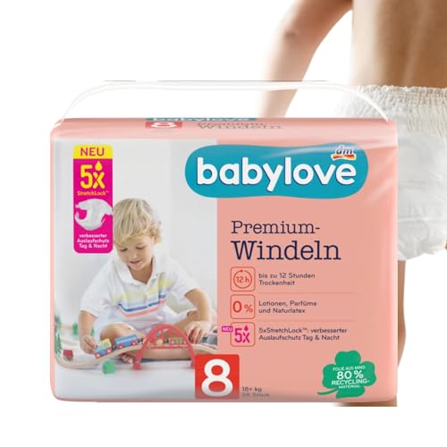 babylove Windeln Premium Gr. 8 XXL 18+ kg, 28 Stück