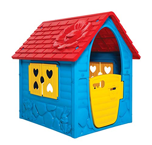 Dohany Spielhaus blau Kinderspielhaus Gartenhaus Indoor Outdoor +2J