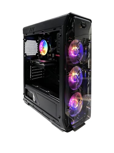STGsivir Gaming PC, GeForce RTX 2060 Super 8GB GDDR6,Ryzen 5 5500 bis zu 4.2 Ghz,32G DDR4,1TB SSD,WLAN 6,BT5.0,RGB Lüfter x3,Windows11 Pro,Gamer PC Computer Desktop