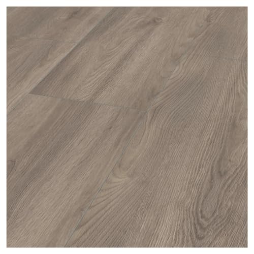 HORI® Laminat-Boden Dielen Bodenbelag XXL - Hochwertiger Laminatboden für eine moderne Raumgestaltung | Strapazierfähig und pflegeleicht | viele Dekore wählbar | | 1380 x 326 mm | Eiche Silber