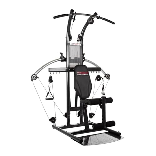 HAMMER Finnlo Kraftstation Bio Force, TNT-Widerstandstechnologie, 110 kg Zuggewicht, über 100 Übungen - Fitnessgeräte für Zuhause Home Gym Sport Gerät