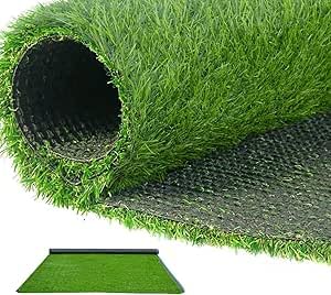 uyoyous 30mm Kunstrasen Outdoor Balkon 200x300cm Premium Simulation Rasenteppich, Rollrasen, Garten-Rasen für Balkon, Innenhof, Fußballplatz, Hochzeit