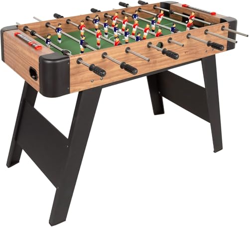 ColorBaby 85432 CB Games Tischfußball für Kinder und Erwachsene, aus robustem Buchenholz, Metallbeine, manuelle Markierungen, 2-4 Spieler, 121 x 61 x 81 cm, Tischfußball, Fußballspiele für Kinder