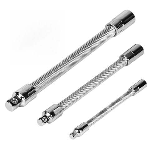 SWAWIS 3 Teilig Flexible Stecknuss Verlängerung Set, für 1/2