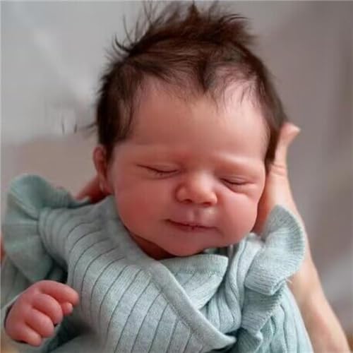 Zero pam Reborn Baby Puppen 20 Zoll Lebensechte Babypuppe Weichkörper Reborn Puppe Mit Haaren Schlafend Baby Puppen Wie Echt Puppe Ab 2 Jahre Mit Zubehör (Klassisch)