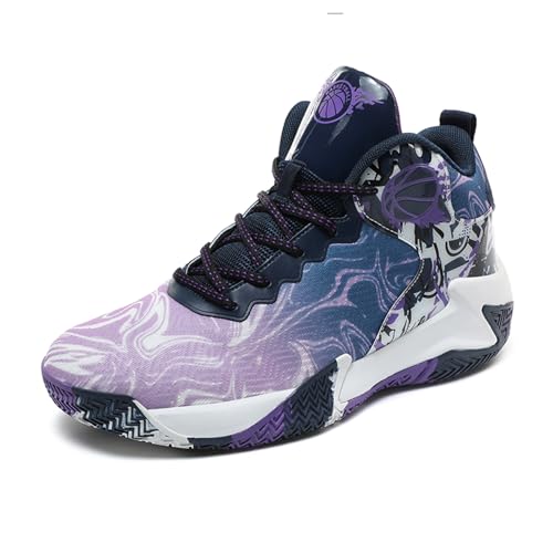 Moudn Basketballschuhe für Herren hohe Freizeitschuhe sportliches Gehen Mesh bequemer Sportschuh zum Laufen im Freien modischer leichter Sneaker